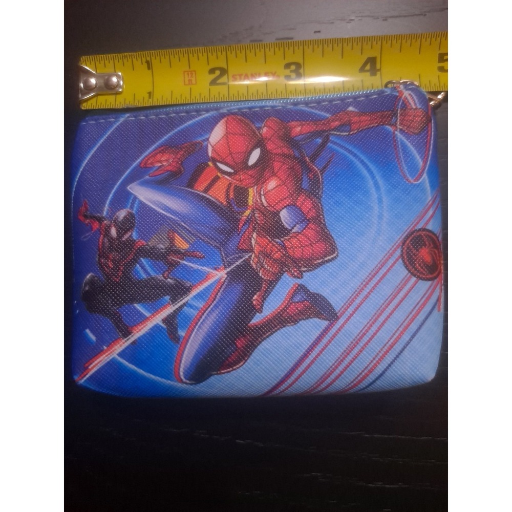 Marvel Spider-Man All Over Print ID Cardholder Coin Holder Keychain Wallet